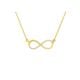 18K Gold Plated Sparkling Infinity Necklace